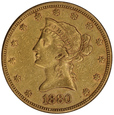 USA 10 Dolarów 1880 rok stan 3