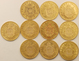 Francja10szt.20 franków Napoleon z wieńcem 58.05  złota /F/(2)