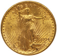 USA 20 Dolarów 1924 Rok PCGS MS 63/F/