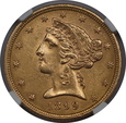 USA, 5 Dolarów Liberty Head 1899 rok, NGC, /K3/