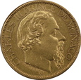 Monako, 100 Franków Charles III Prince 1884 A rok 