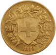 Szwajcaria  20 franków 1899 rok (B)   /F/