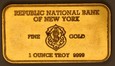 Amerykańska Sztabka Uncjowa Bank New York