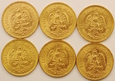 Meksyk  6 szt. 5 Peso 1959r. /P/ 22.46g czystego złota