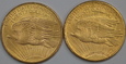 USA, PIĘKNA PARKA 20 Dolarów, St.Gaudens 1908 i 1924 rok