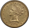 USA, 10 Dolarów Liberty Head 1879 rok, AU 53 PCGS /K5/