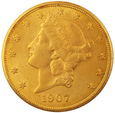 USA 20 Dolarów 1907 Rok               (P)