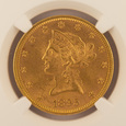 USA  10 Dolarów 1895r. NGC MS63  / K14  /
