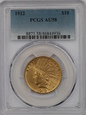 USA, 10 Dolarów Indian Head 1912 rok, AU 58 PCGS