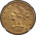 USA , 10 Dolarów Liberty Head 1894 rok , MS 62 NGC, /K9/