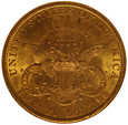 USA 20 Dolarów 1898 S rok  NGC MS 61/FO/ 