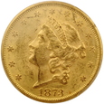USA 20 Dolarów 1873rOPEN 3  /K29   / PCGS MS 61