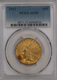 USA, 10 dolarów Indian Head 1913 rok, AU 55 PCGS