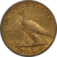 USA, 10 dolarów Indian Head 1913 rok, AU 55 PCGS
