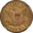 USA, 10 Dolarów Liberty Head 1902 S rok, MS 63 NGC