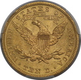 USA, 10 Dolarów Liberty Head 1907 rok, MS 63 PCGS, /K4/