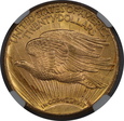 USA, 20 Dolarów St. Gaudens 1926 rok,  NGC MS 63
