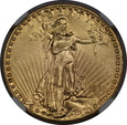 USA, 20 Dolarów St. Gaudens 1927 rok,  AU 58 NGC