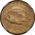 USA, 20 Dolarów St. Gaudens 1910 S rok,  NGC MS 62