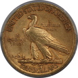 USA, 10 Dolarów Indian Head 1911 rok, AU 55 PCGS