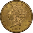 USA, 20 Dolarów Liberty Head 1907 rok