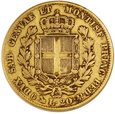 Włochy . 20 Lirów Sardynia 1849 rok /F/