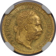 Austria, 1 Dukat 1874 rok, MS 61 NGC, /K3/