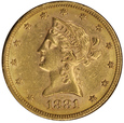 USA 10 Dolarów 1881  S rok 2/2+