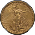 USA, 20 Dolarów St. Gaudens 1922 rok,  NGC AU 58