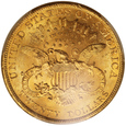 USA 20 Dolarów 1900 rok PCGS MS 63/K13/