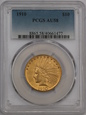 USA, 10 Dolarów Indian Head 1910 rok,   PCGS AU 58 