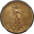 USA, 20 Dolarów St. Gaudens 1922 rok,  NGC MS 65, /K12/