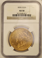 USA 20 Dolarów 1876 S   rok  /F /  NGC AU 58 
