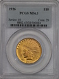 USA, 10 Dolarów Indian Head 1926 rok, MS 63 PCGS