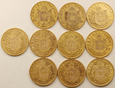 Francja 10 szt. 20 franków Napoleon  ,58.05 czystego złota /F/(4)