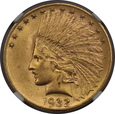 USA, 10 Dolarów Indian Head 1932 rok, NGC MS 62