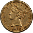 USA, 5 Dolarów Liberty Head 1882 rok