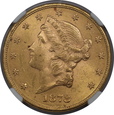 USA, 20 Dolarów Liberty Head 1878 rok, NGC 