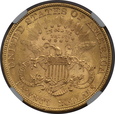 USA, 20 Dolarów Liberty Head 1878 rok, NGC 