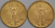 USA, PIĘKNA PARKA 20 Dolarów, St.Gaudens 1924 i 1925 rok