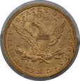 USA, 10 Dolarów Liberty Head 1882 rok, MS 61 PCGS