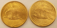 USA Zestaw 2 sztuki 20 Dolarów 1927/1924 rok /K/MS 63+              7