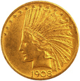 USA 10 Dolarów 1908 rok  / /         