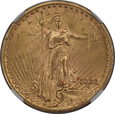 USA, 20 Dolarów St. Gaudens 1922 rok,  NGC MS 64