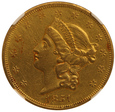 USA 20 Dolarów 1851 NGC AU DETAILS Rzadki  Rocznik/K1/21/