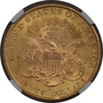 USA, 20 Dolarów Liberty Head 1897 S rok, MS 62 NGC 