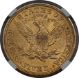 USA, 5 Dolarów Liberty Head 1907 rok, MS 62 NGC, /K8/