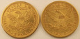 USA Zestaw 2 sztuk 10 Dolarów 1881-1906 Rok               (P)