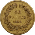 Francja, 40 Franków LOUIS PHILIPPE I, 1834 A rok