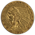 USA 2,5 Dolara 1911 rok indianin stan 2